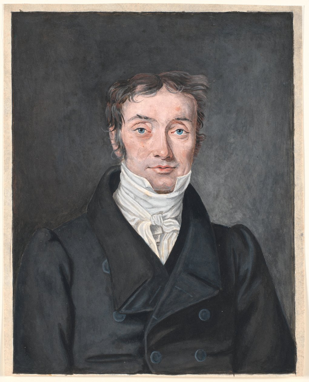 صورة لمدرس المدرسة هانز جنسن فيسبي (1777-1870) ، من أغيروب ، أبرشية راملس. بواسطة PC Skovgaard