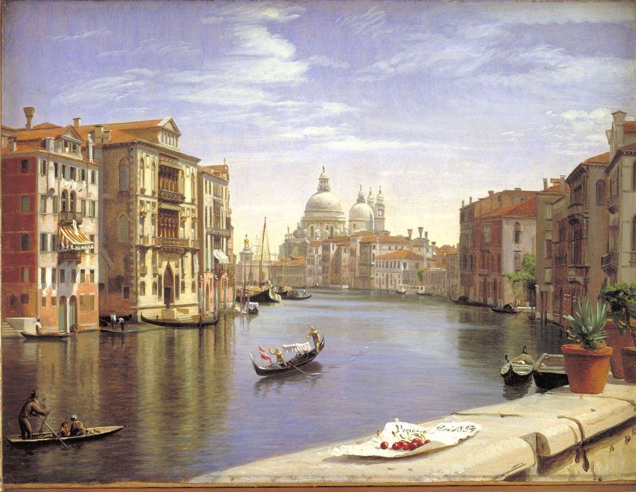 منظر للقناة الكبرى ، البندقية. في الخلفية S. Maria della Salute بواسطة PC Skovgaard