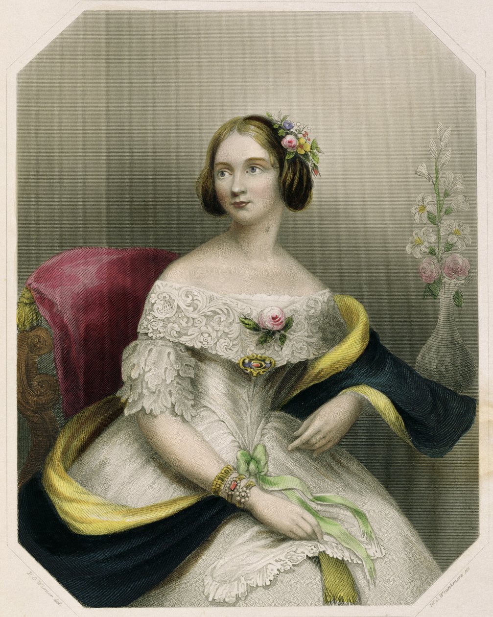 جيني ليند (1820-1870) ، نقشت بواسطة WC Wrankmore بواسطة ص