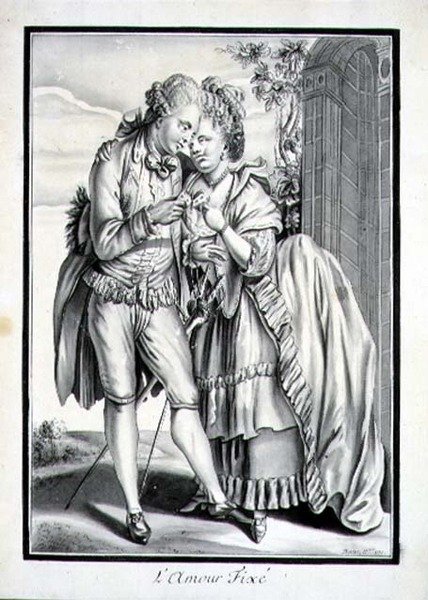'L'Amour Fixe' (المصالحة) 1771 (قلم حبر وحبر وغسل رمادي على ورق) بواسطة بويت