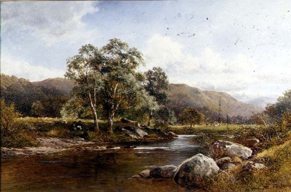 منظر لقاعة الاباتي ، كيندال بواسطة P. Crosthwaite