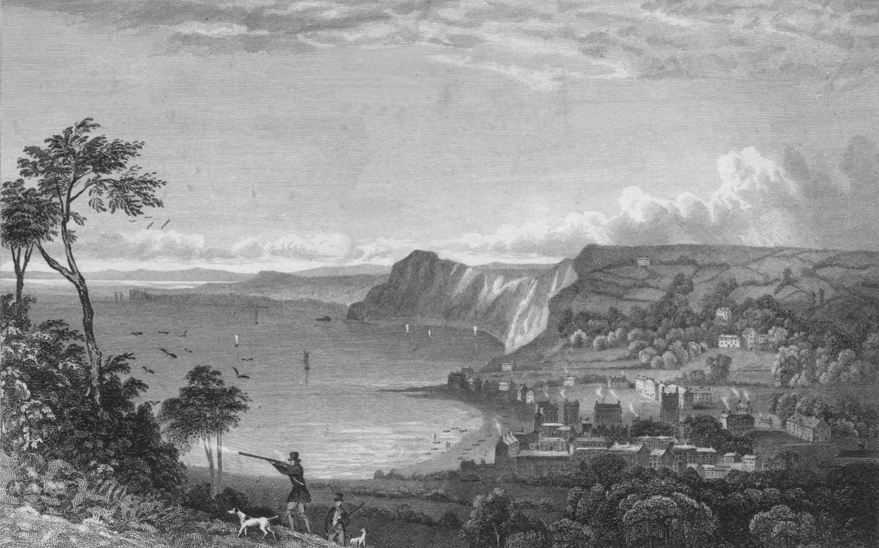 سيدموث ، من المنحدرات ، نحو سيتون ، 1832. بواسطة بي هيث