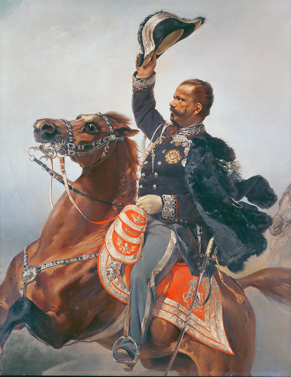 صورة لفيتوريو إيمانويل (1820-1878) ملك سردينيا وإيطاليا (التفاصيل) بواسطة P. ليتا