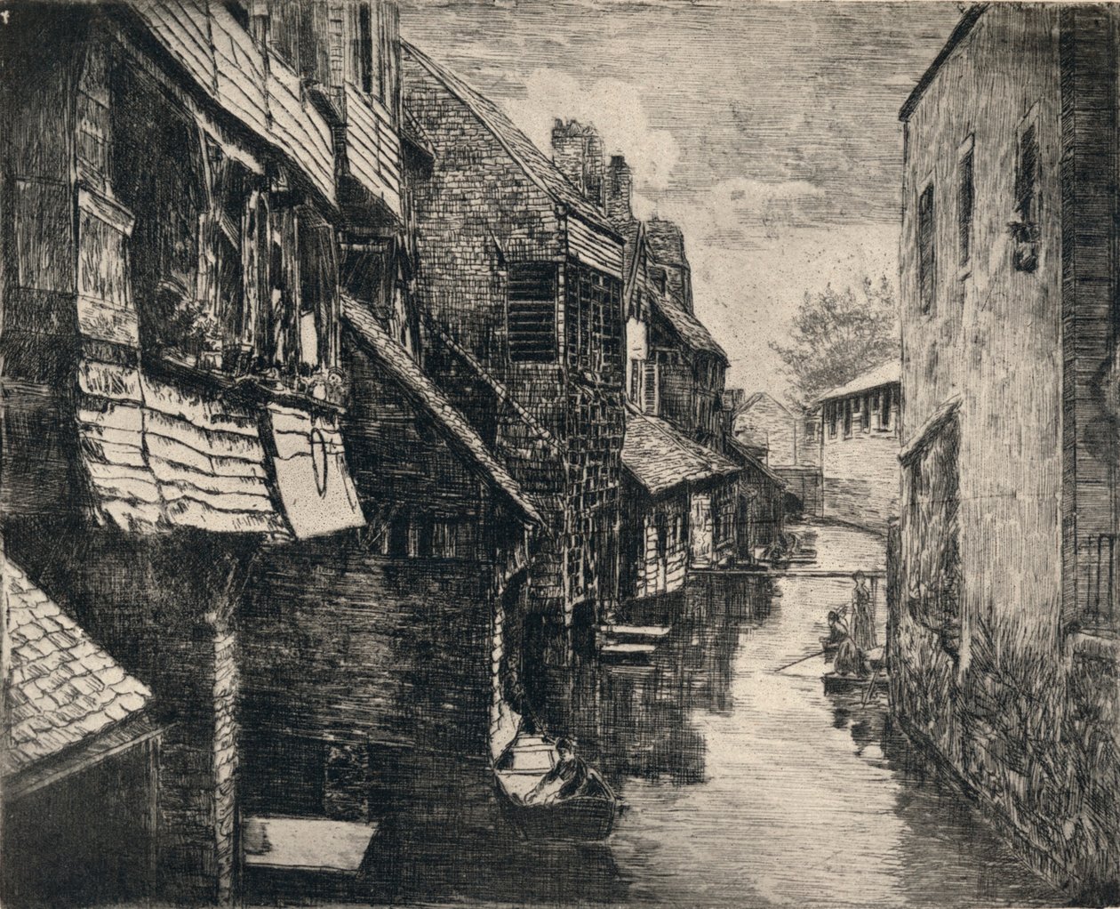 "The River Bievre at Gentilly" ، ١٩١٥ بواسطة بي روي