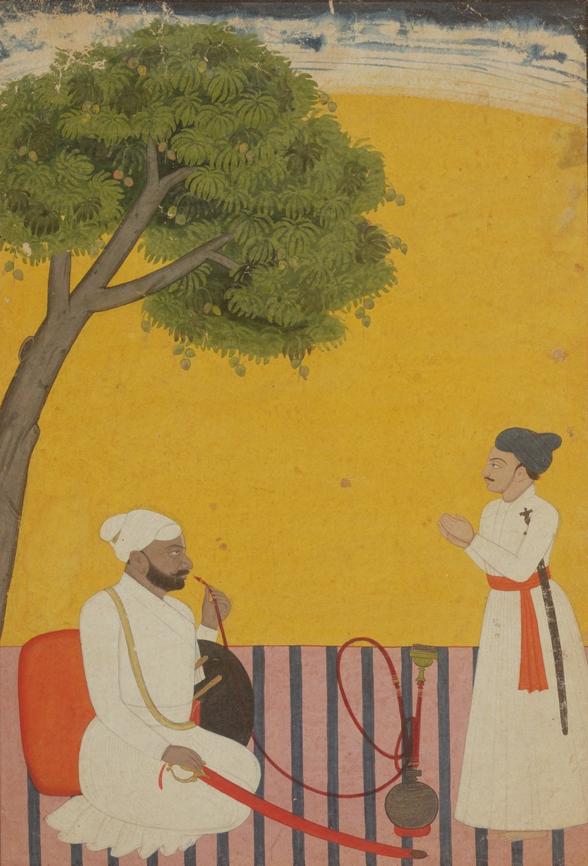 صورة لأمير ، جامو ، كشمير ، 1760 بواسطة مدرسة باهاري