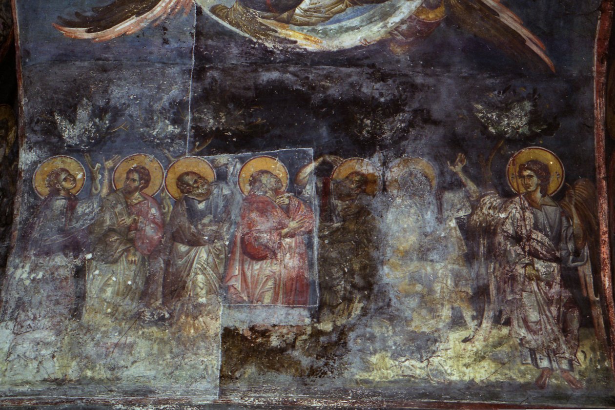الرسوم الجدارية في كنيسة Theotokos Peribleptos بواسطة الرسامين مايكل افتيشيوس
