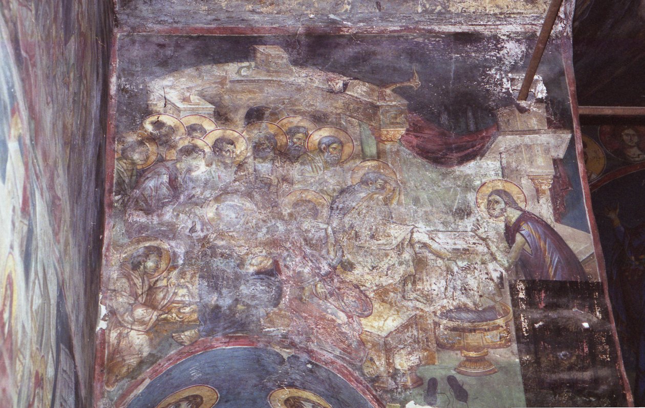 الرسوم الجدارية في كنيسة Theotokos Peribleptos بواسطة الرسامين مايكل افتيشيوس