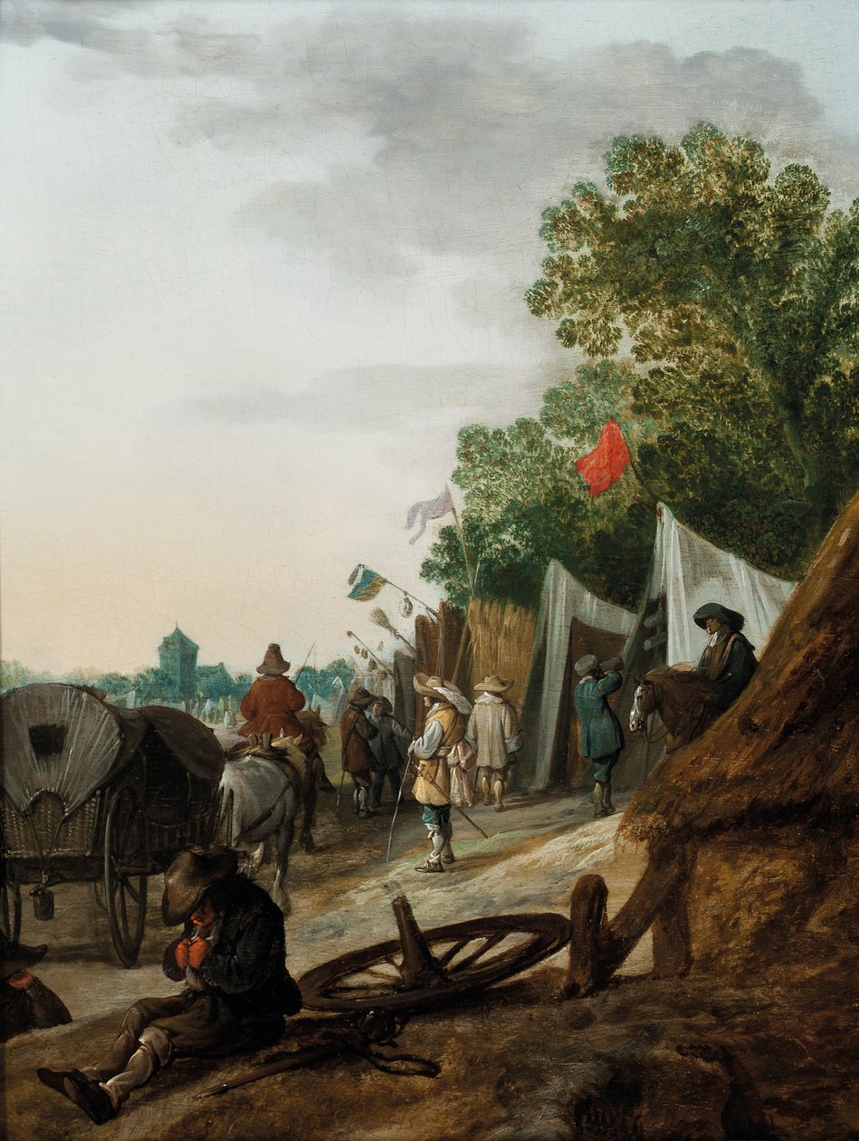 معسكر عسكري بواسطة Palamedes Palamedesz
