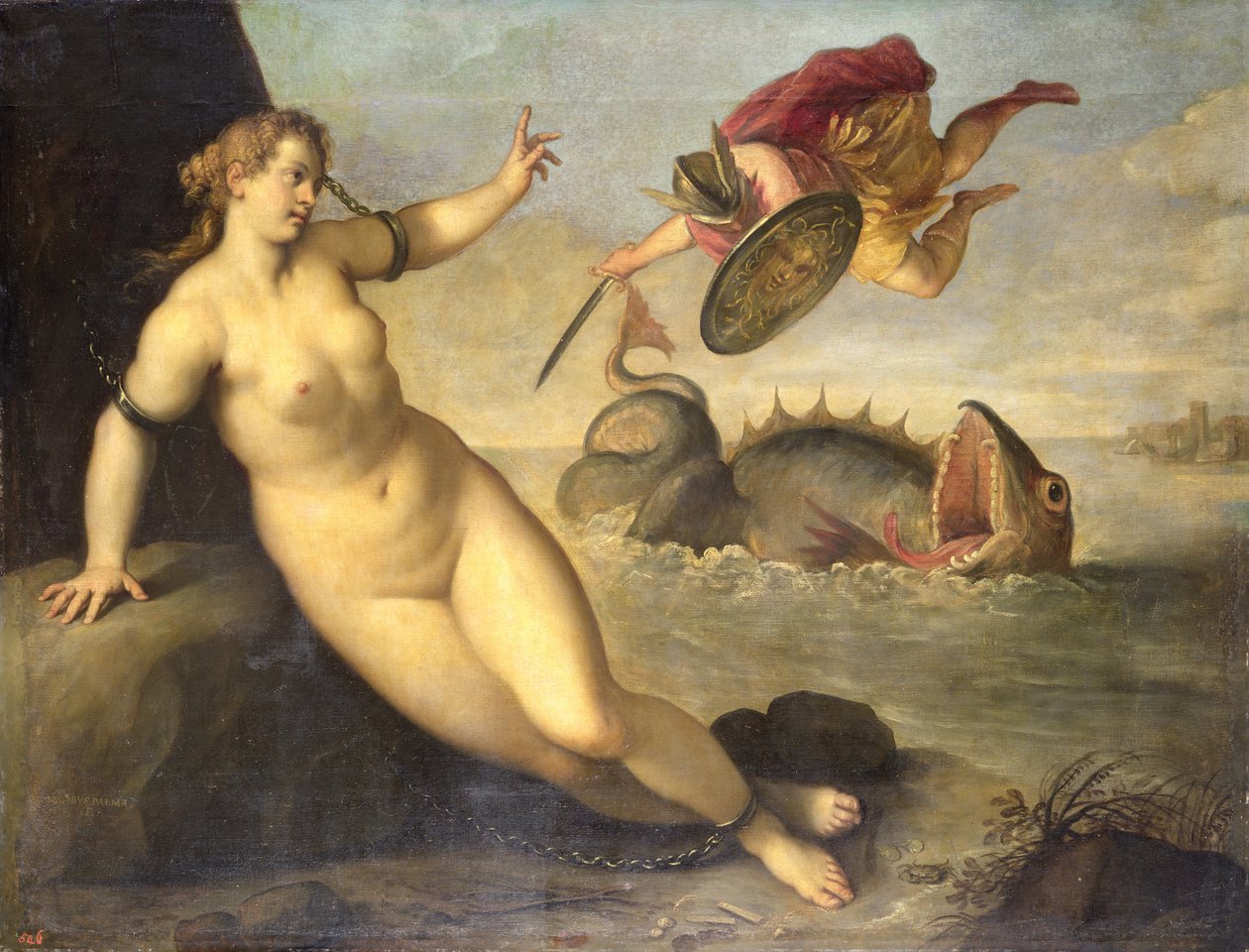 Perseus Rescues Andromeda ، c.1610 بواسطة بالما إل جيوفان