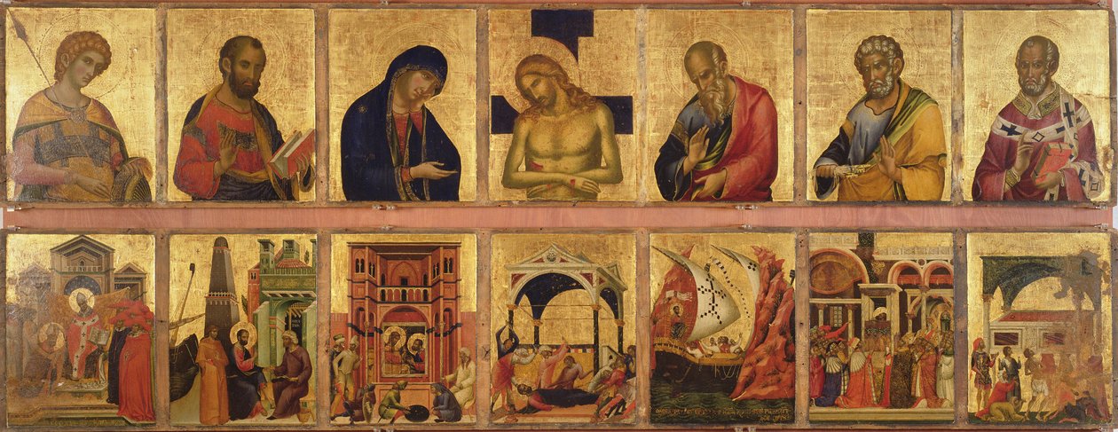 The Pala Feriale ، 1345 (تمبرا أوراق الذهب على اللوحة) بواسطة باولو فينيزيانو
