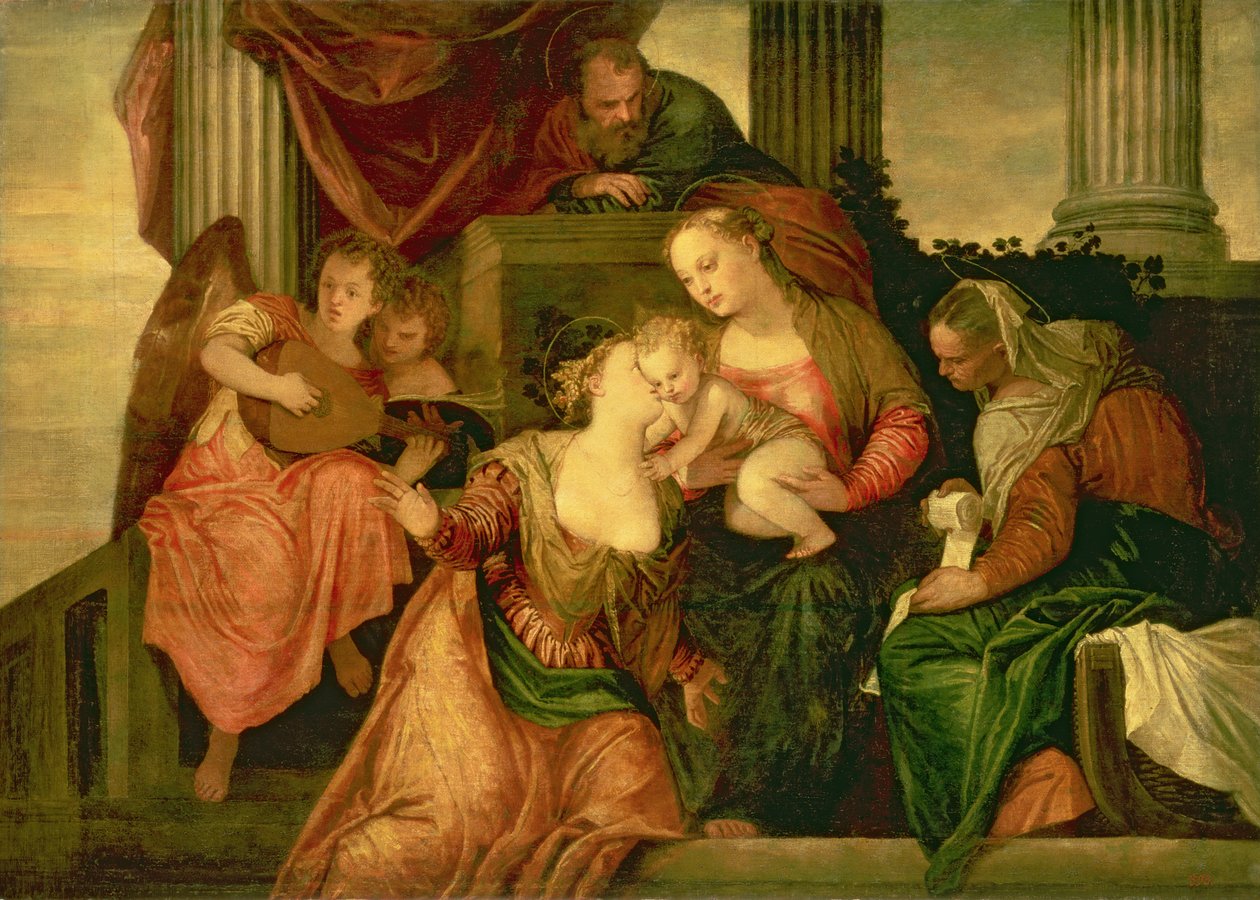 الزواج الصوفي لسانت كاترين ، ج .1548 بواسطة باولو فيرونيز