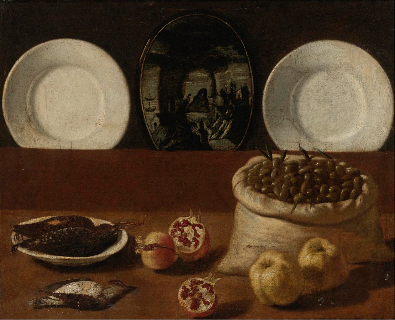 "" Nature morte aux assiettes، sac d