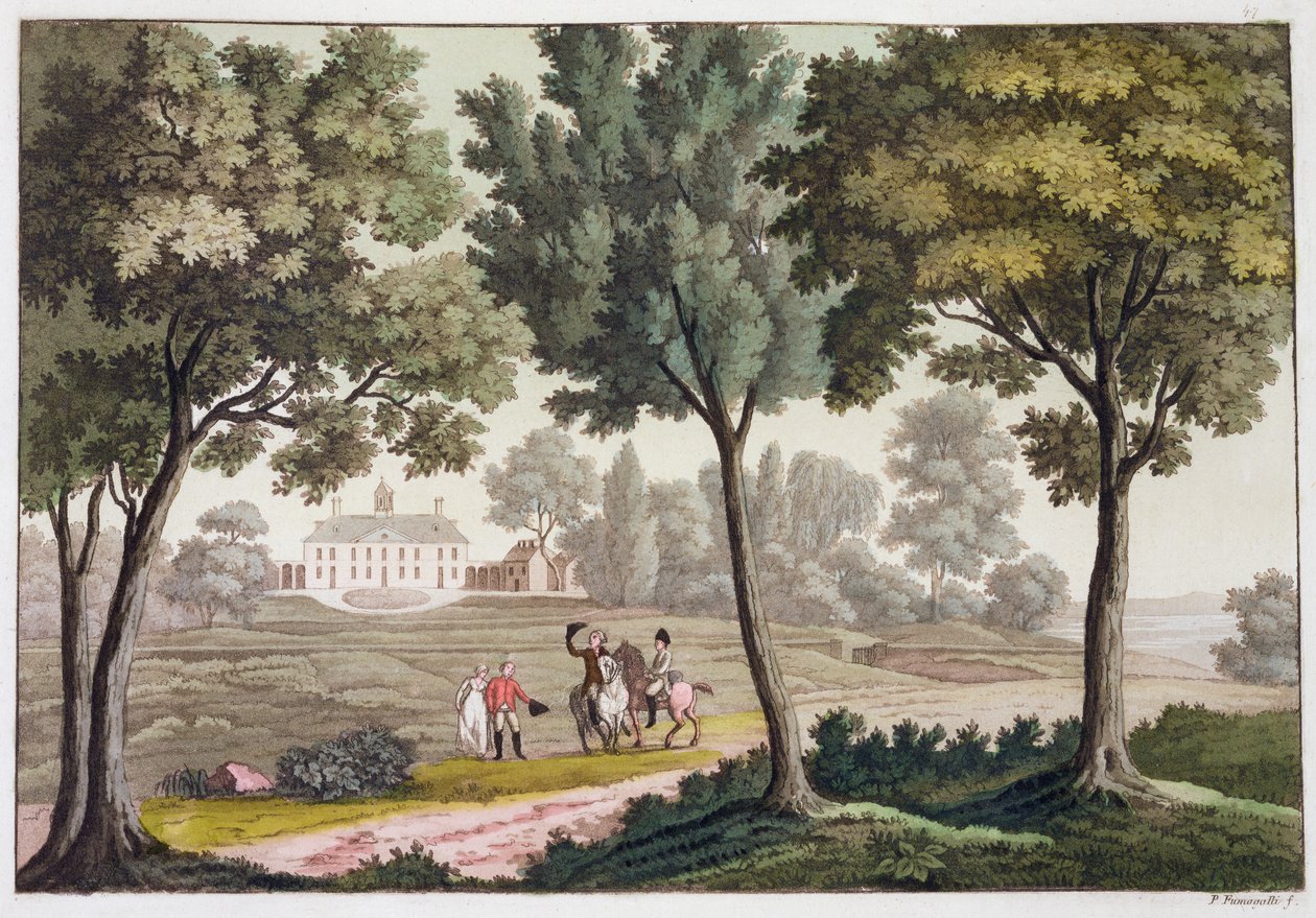 منزل جورج واشنطن في ماونت فيرنون ، فيرجينيا ، الولايات المتحدة الأمريكية ، 1820-1839 بواسطة باولو فوماجالي