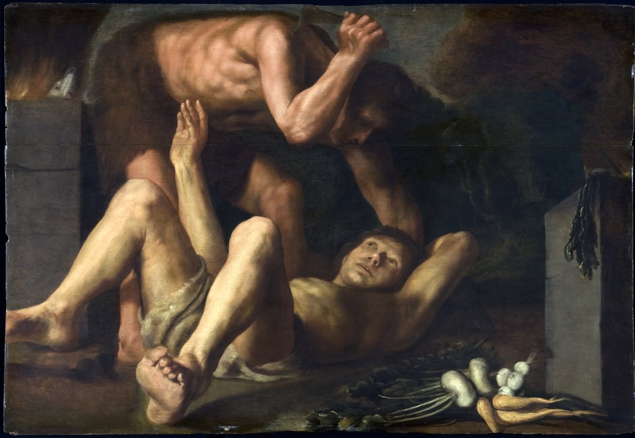 قابيل وهابيل ، ج. 1610 بواسطة باولو جويدوتي