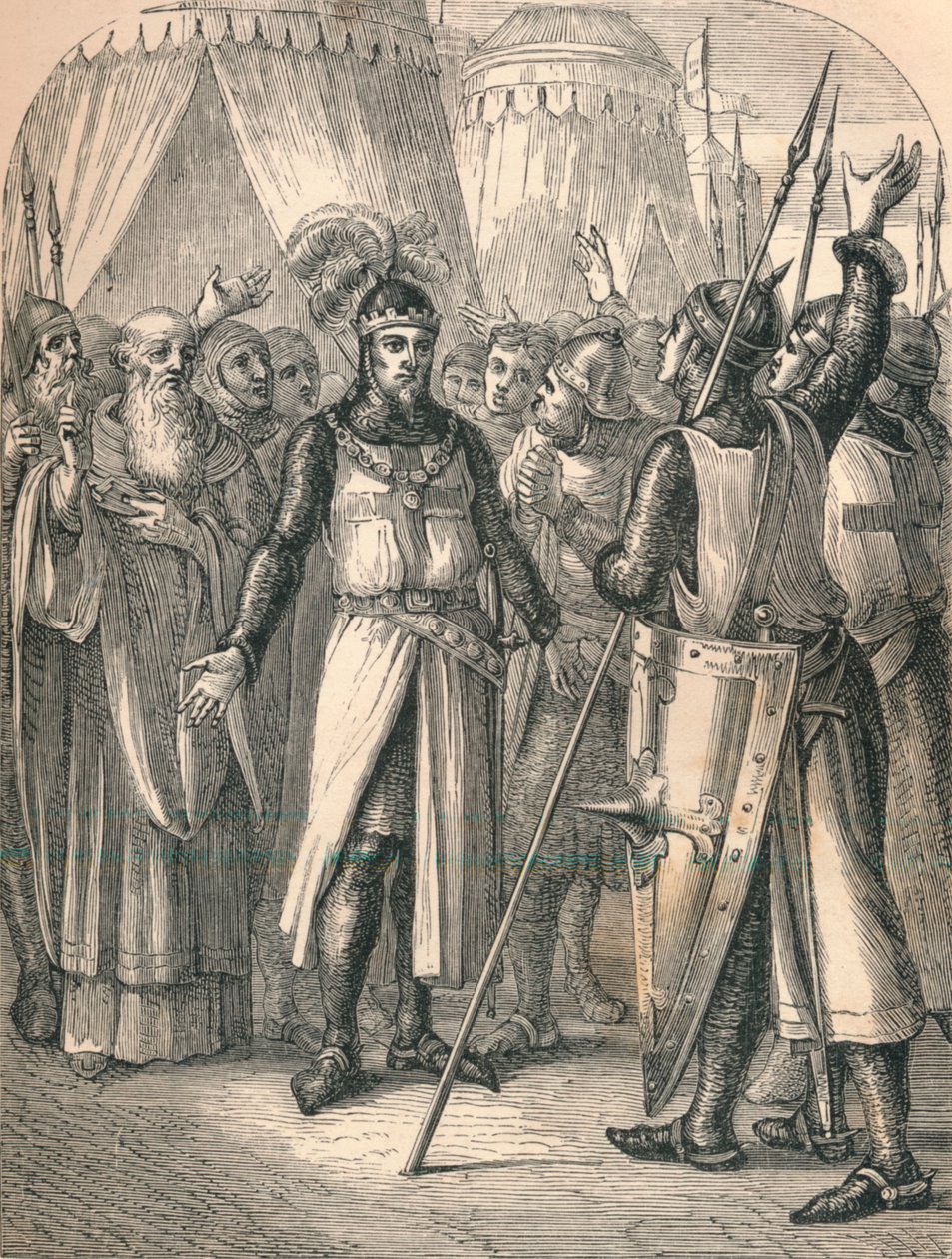 استعادة جودفريز ، 1869 بواسطة باولو بريولو