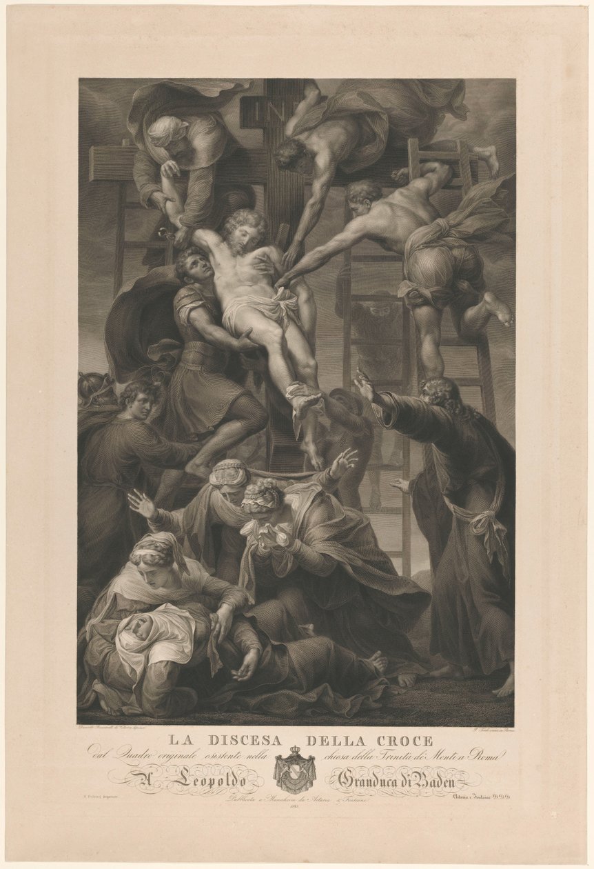 De kruisafneming The Descent of the Cross (العنوان على الكائن) بواسطة باولو Toschi
