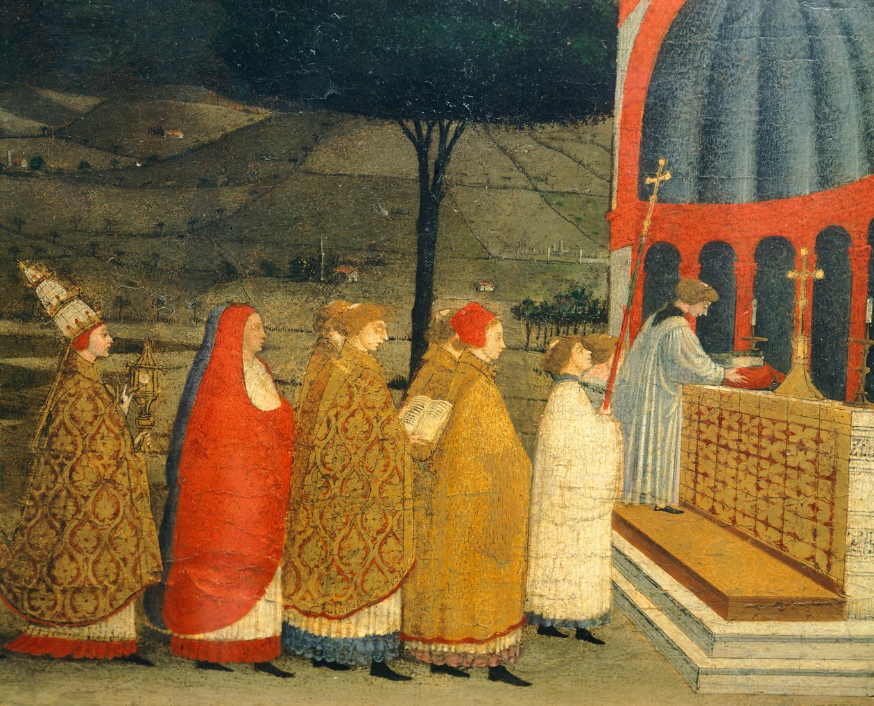 Predella of Miracle of Profaned Host بقلم باولو أوشيلو (1397-1475) ، التفاصيل بواسطة باولو أوشيلو