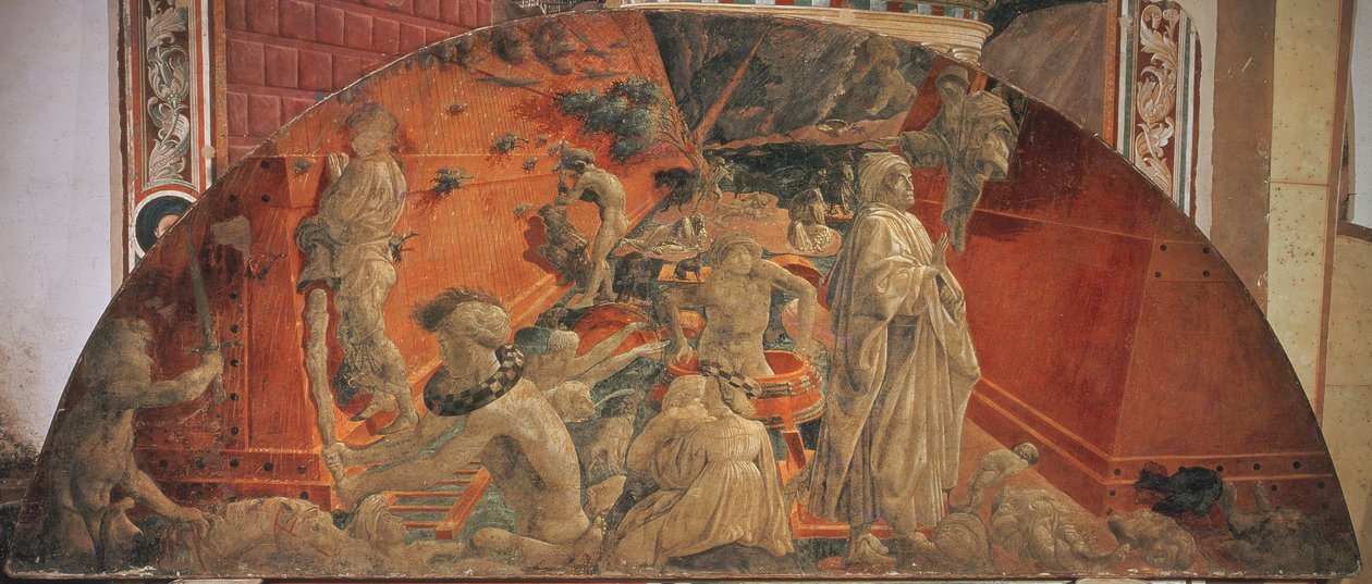 الطوفان وهبوط المياه ، 1447-1448 (لوحة جدارية منقولة إلى قماش) (انظر أيضًا 123194 و 123195) بواسطة باولو أوشيلو