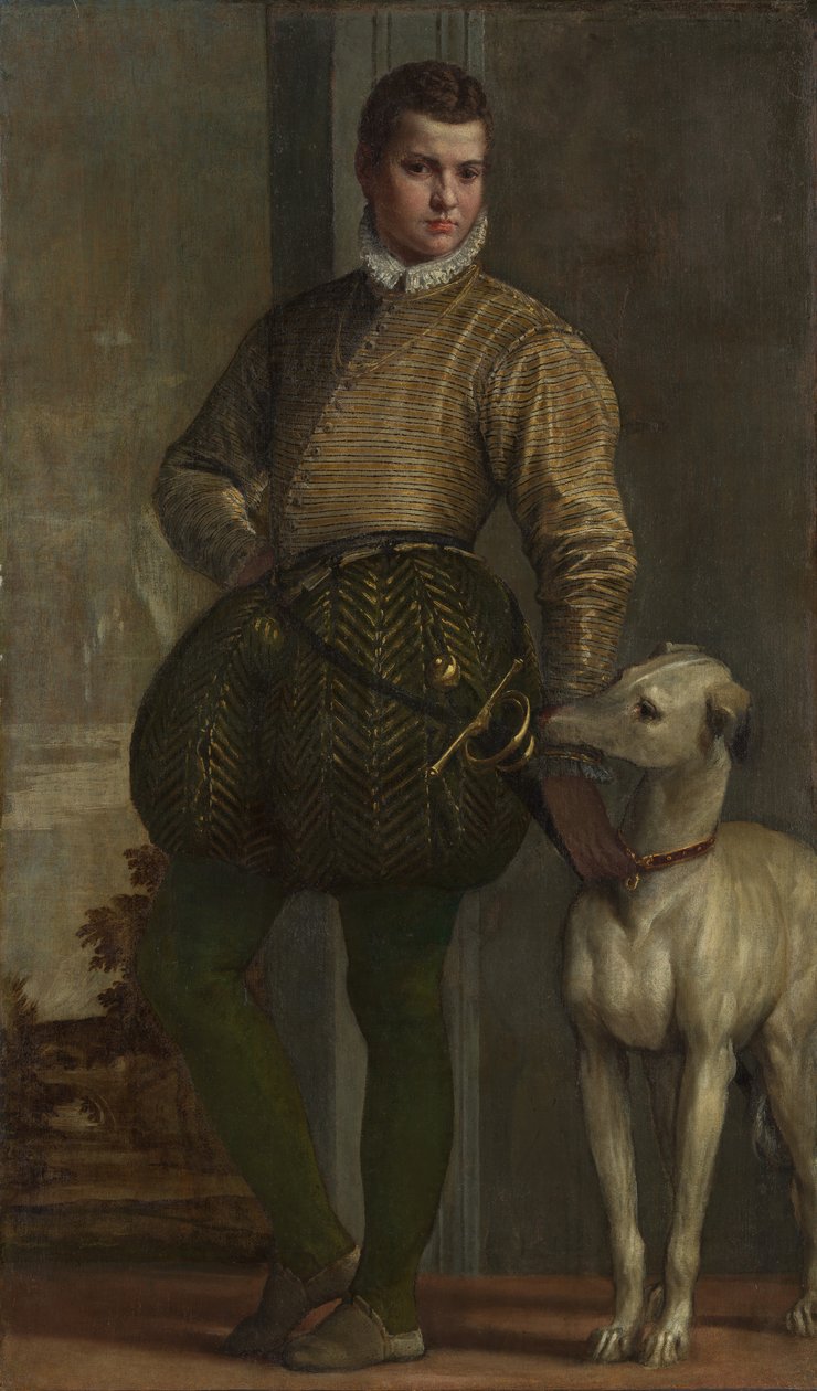 الصبي مع السلوقي ، ربما 1570s. بواسطة باولو فيرونيز