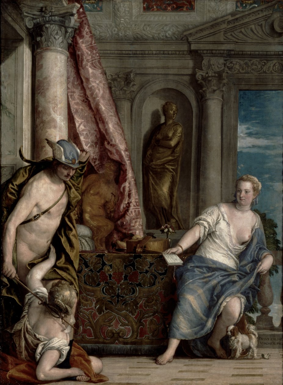 هيرميس ، هيرس وأجلوروس ، c.1576-84 بواسطة باولو فيرونيز