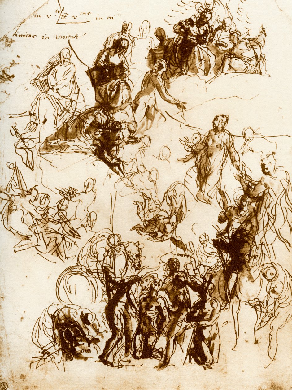 رسم تخطيطي لاستشهاد القديس جورج 1913. بواسطة باولو فيرونيز