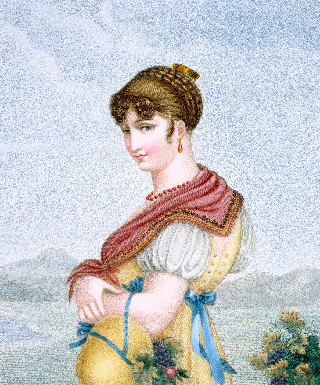 The Reverie ، محفورة بواسطة Augrand ، c.1816 بواسطة بارفيه أوجراند