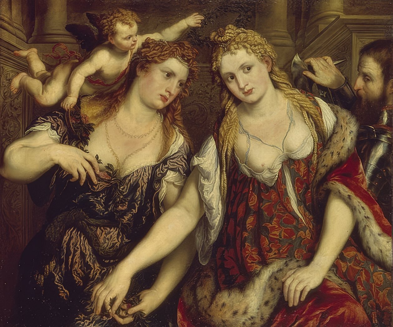 فلورا ، فينوس ، مارس وآمور. 1550s بواسطة باريس بوردون