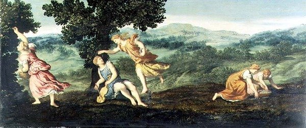 مشهد أسطوري ، حوالي 1530 (لوحة) بواسطة باريس بوردون
