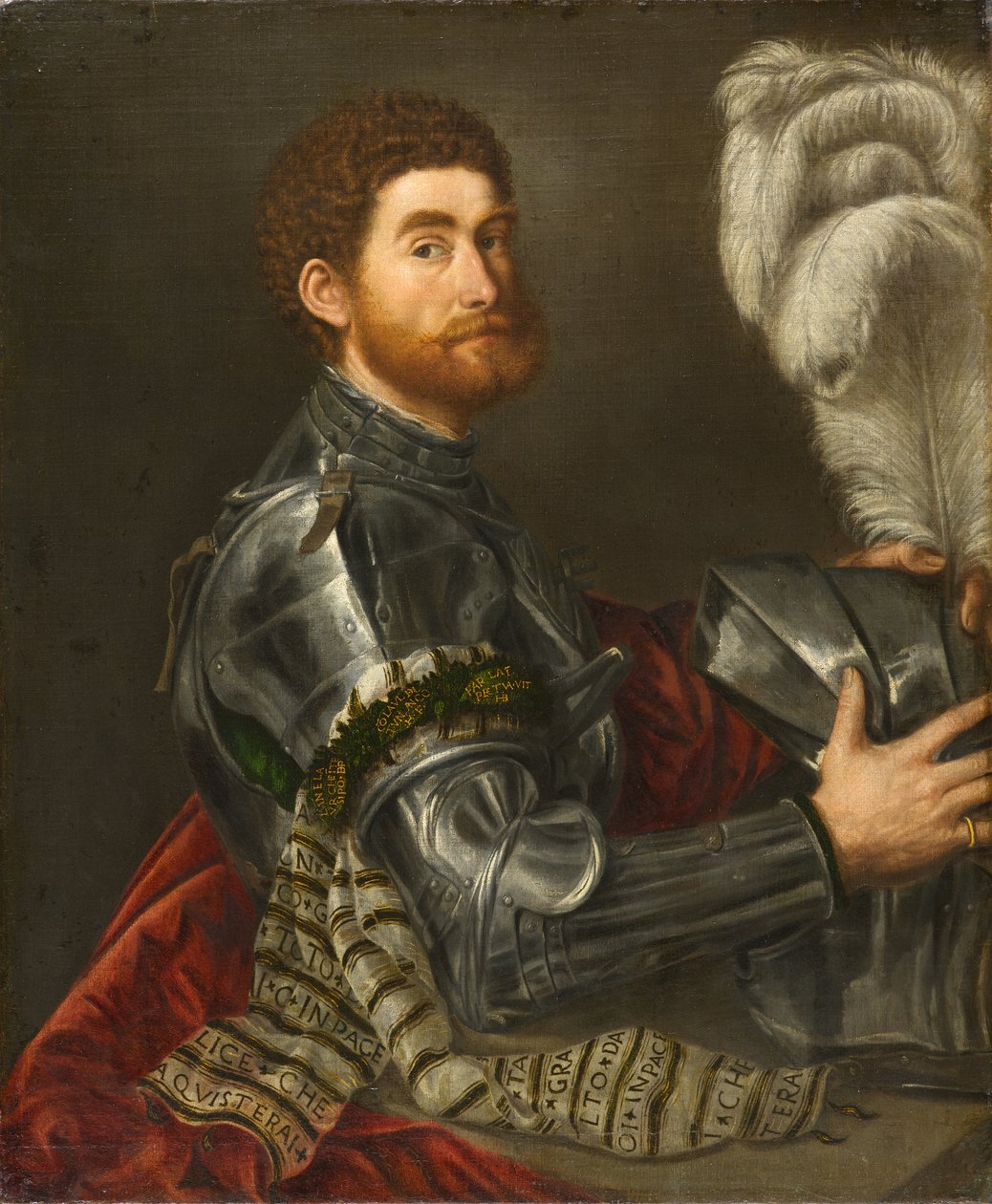 صورة لرجل في الدروع ، c.1535-1540 بواسطة باريس بوردون