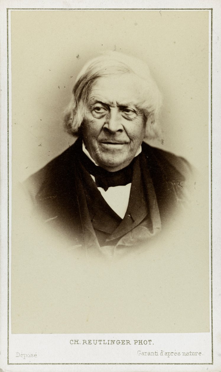 صورة لجول ميشليه 1798-1874 ، ج. 1870. بواسطة باريس. استوديو الصور Reutlinger
