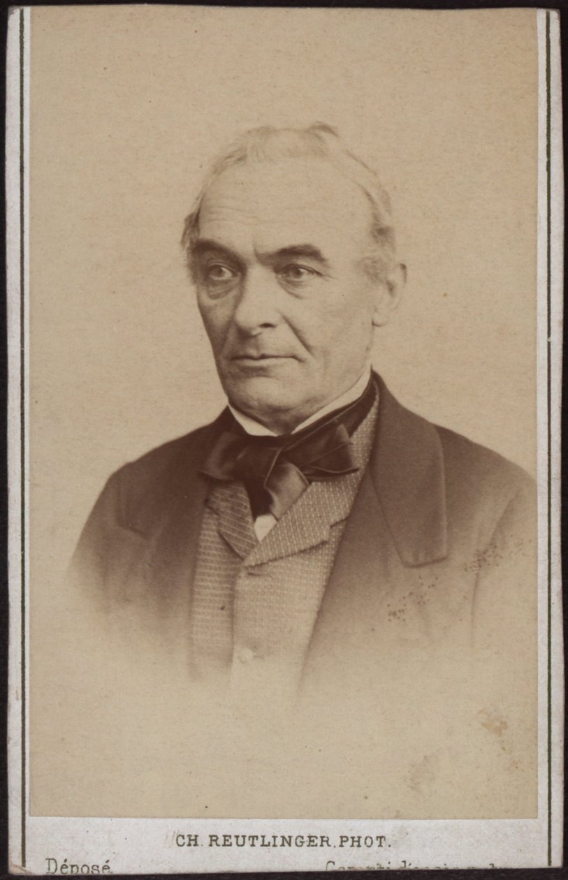 صورة للكاتب بروسبر ميريميه 1803-1870. بواسطة باريس. استوديو الصور Reutlinger