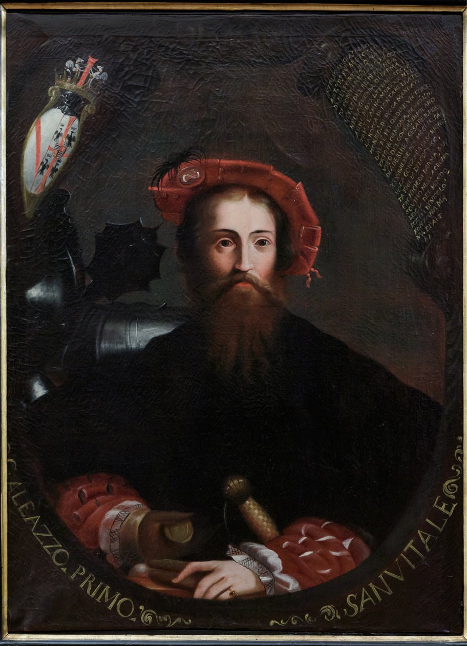 Fontanellato ، Rocca Sanvitale: "Portrait of Barbara Sanseverino Sanvitale" ، نسخة بواسطة بارميجيانينو