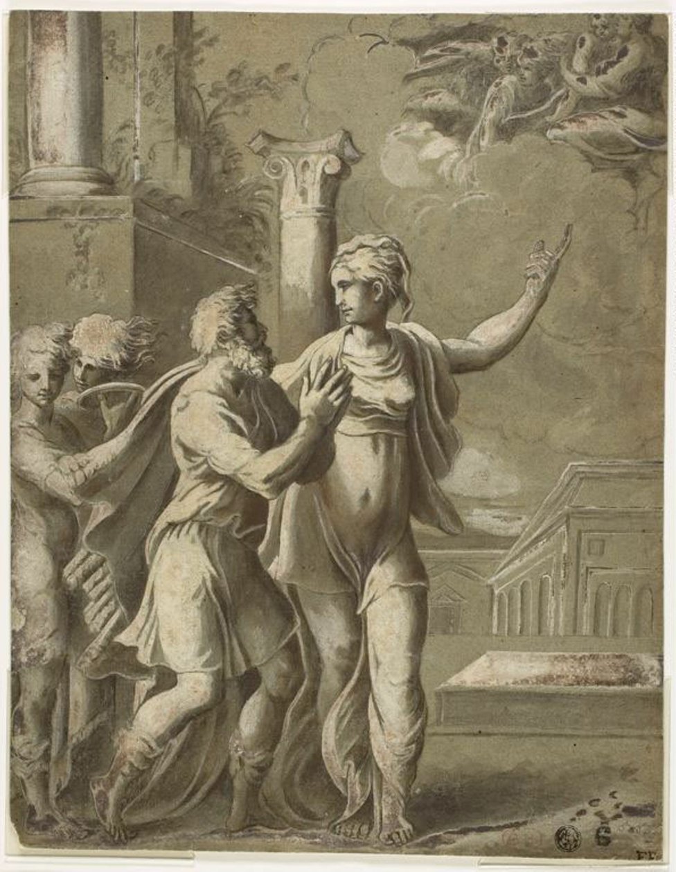 أغسطس و Tiburtine Sibyl بواسطة بارميجيانينو