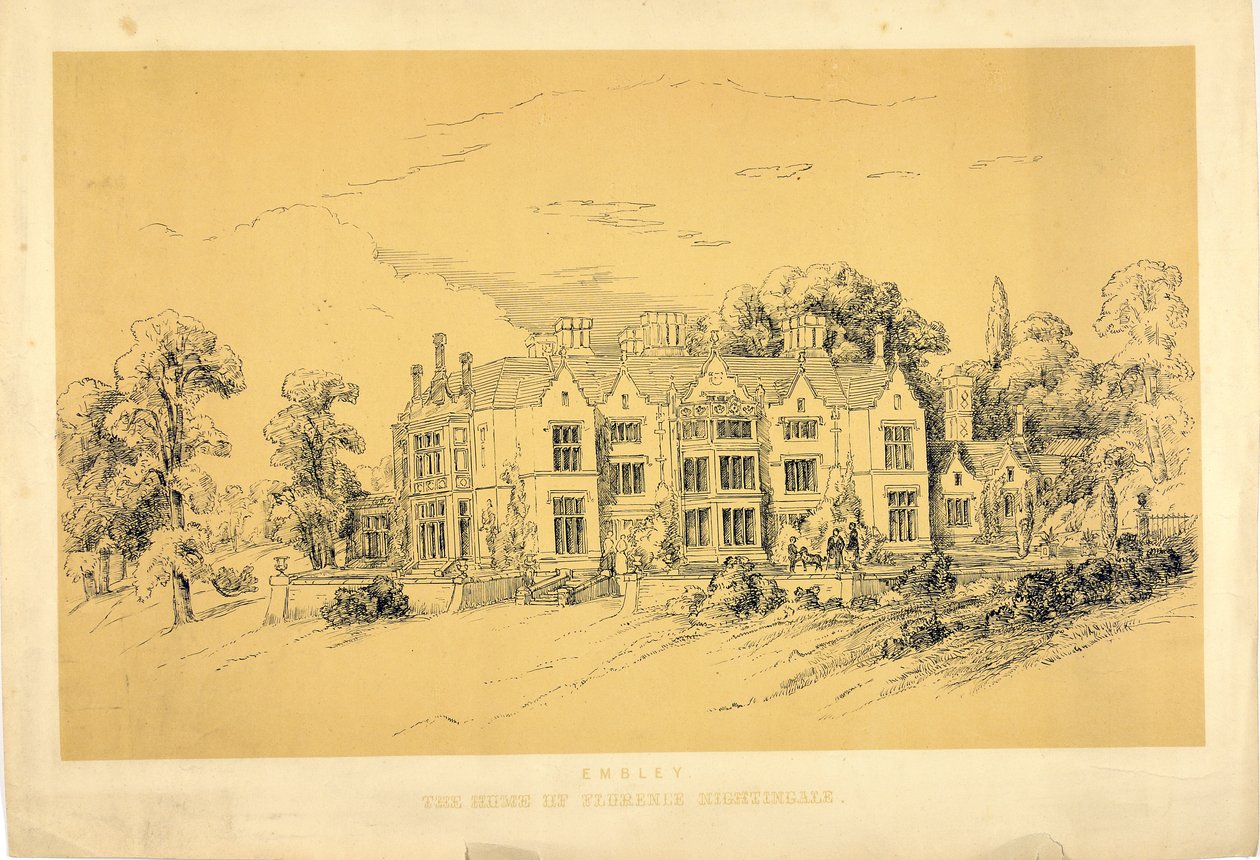 Embley Park ، c.1856 بواسطة بارثينوب نايتنجيل