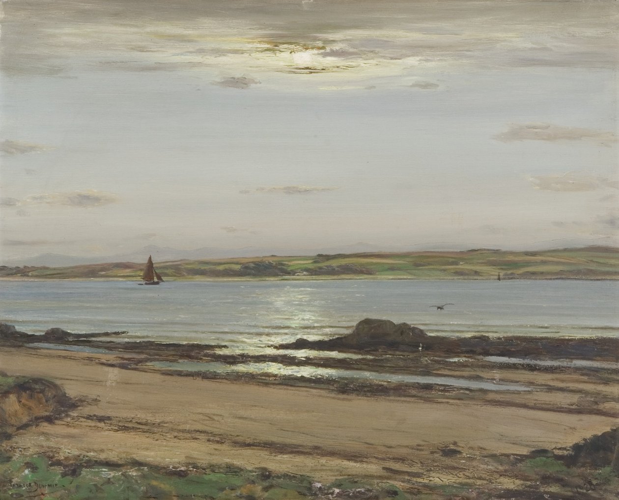 Summer Moonlight - Firth of Clyde بواسطة باتريك داوني