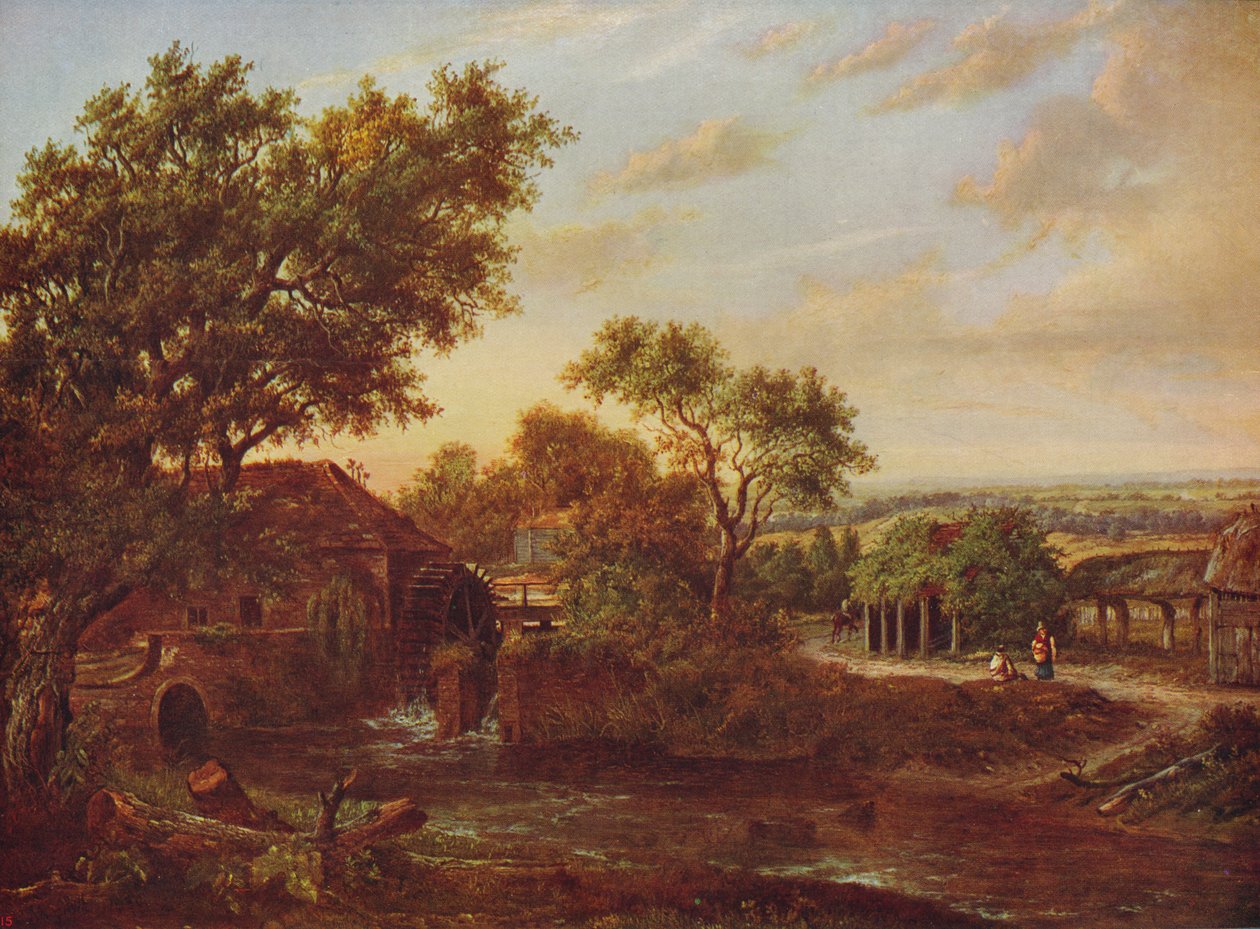طاحونة الماء ، كارشالتون ، 1830 ، c1915 بواسطة باتريك ناسميث
