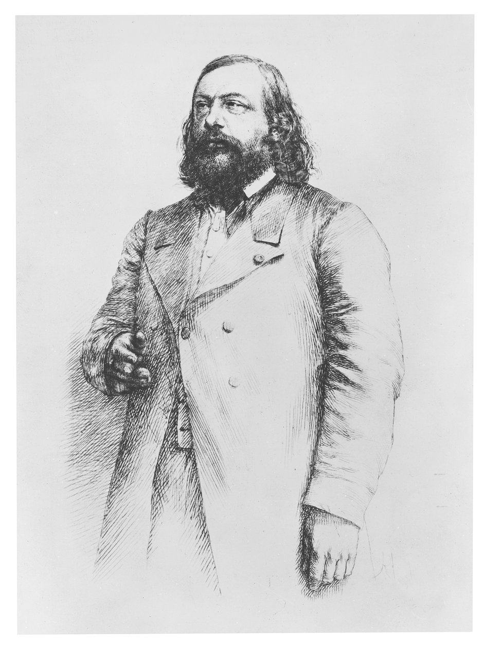 تيوفيل غوتييه ، 1864 بواسطة بول أدولف راجون