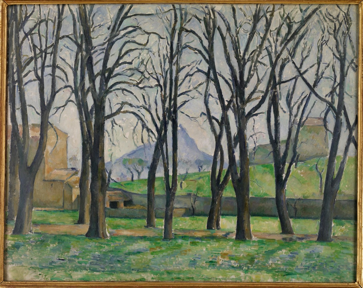 أشجار الكستناء في Jas de Bouffan ، c.1885-86 بواسطة بول سيزان