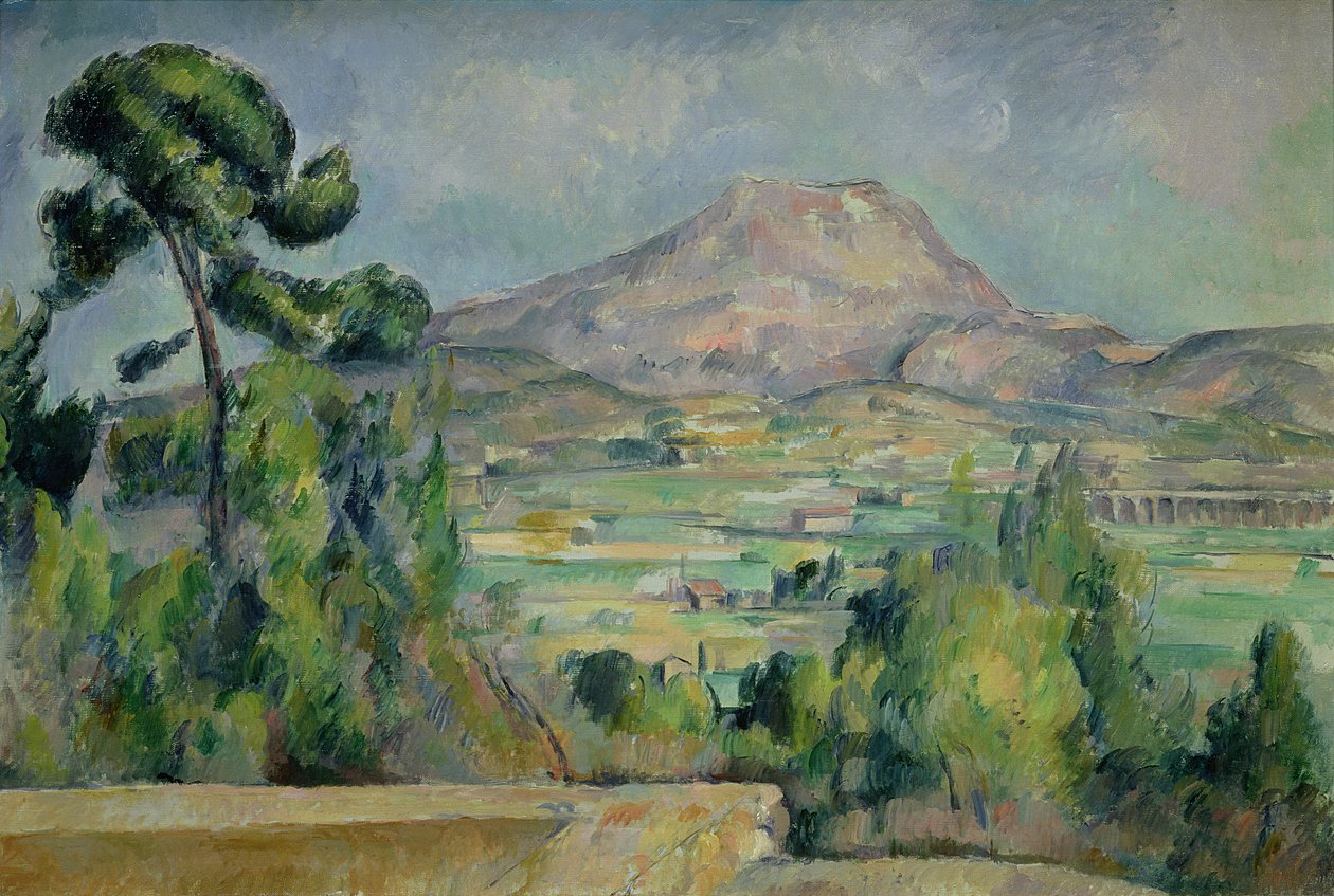 جبل سانت فيكتوار ، c.1887-90 بواسطة بول سيزان