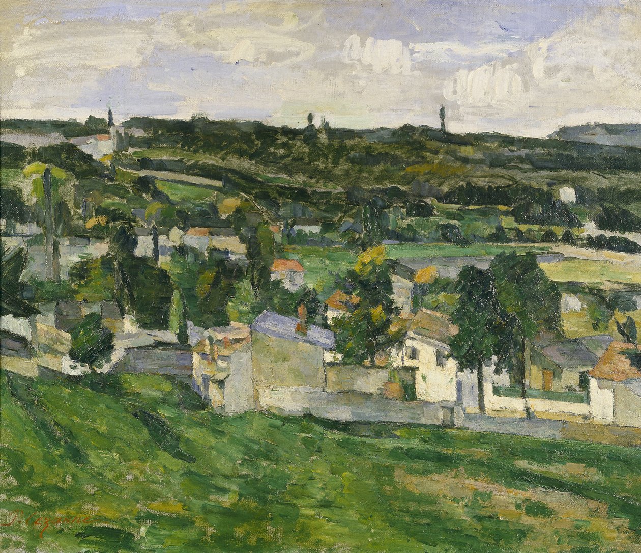 بالقرب من Auvers-sur-Oise ، c.1880 بواسطة بول سيزان