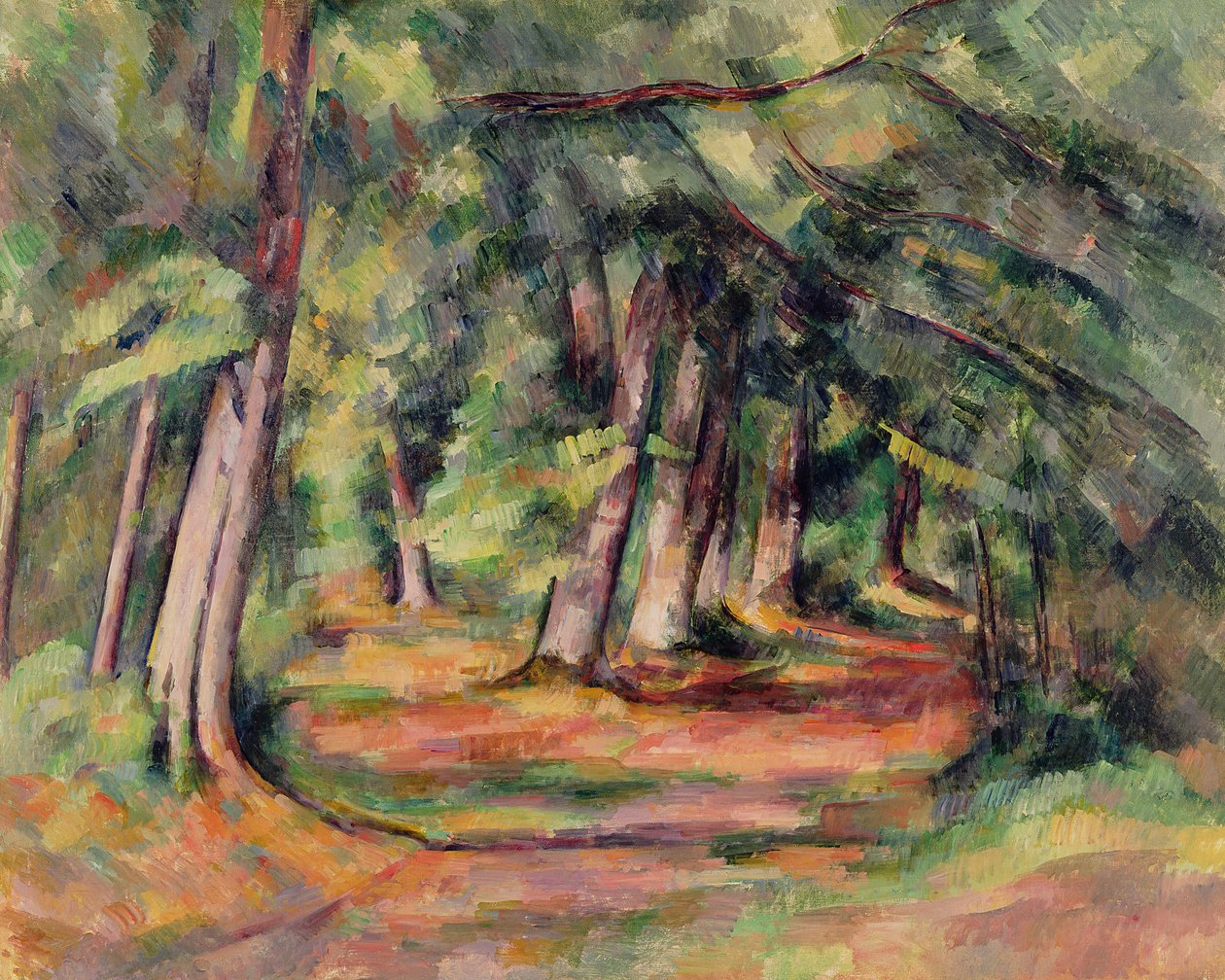 Undergrowth (بالقرب من Jas de Bouffan) 1890-1894 بواسطة بول سيزان