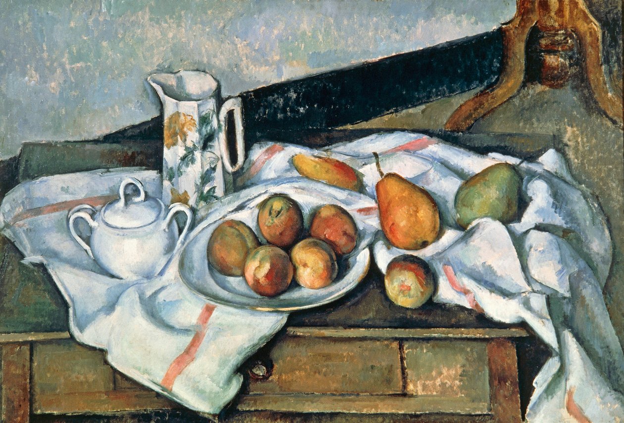 الحياة الساكنة من الخوخ والكمثرى ، 1888-1890 بواسطة بول سيزان