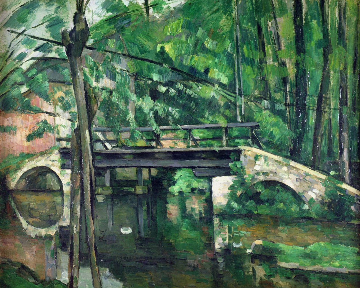 The Bridge at Maincy ، أو The Bridge at Mennecy ، أو The Little Bridge ، c.1879 بواسطة بول سيزان