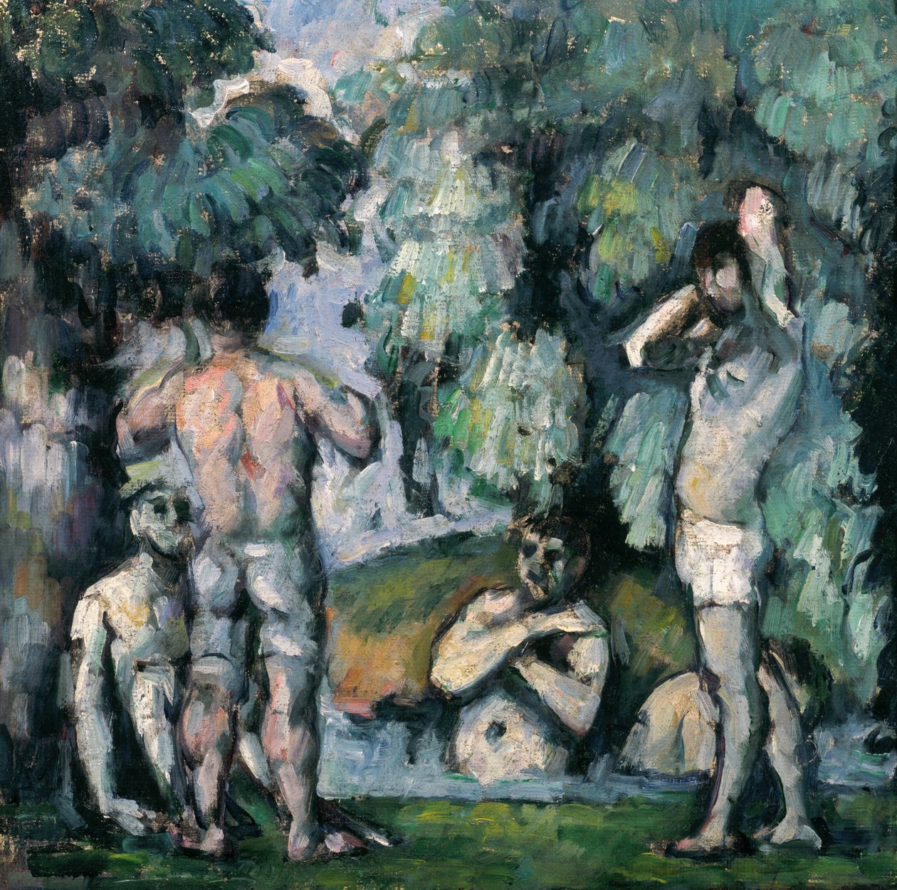 The Five Bathers ، c.1875-77 بواسطة بول سيزان