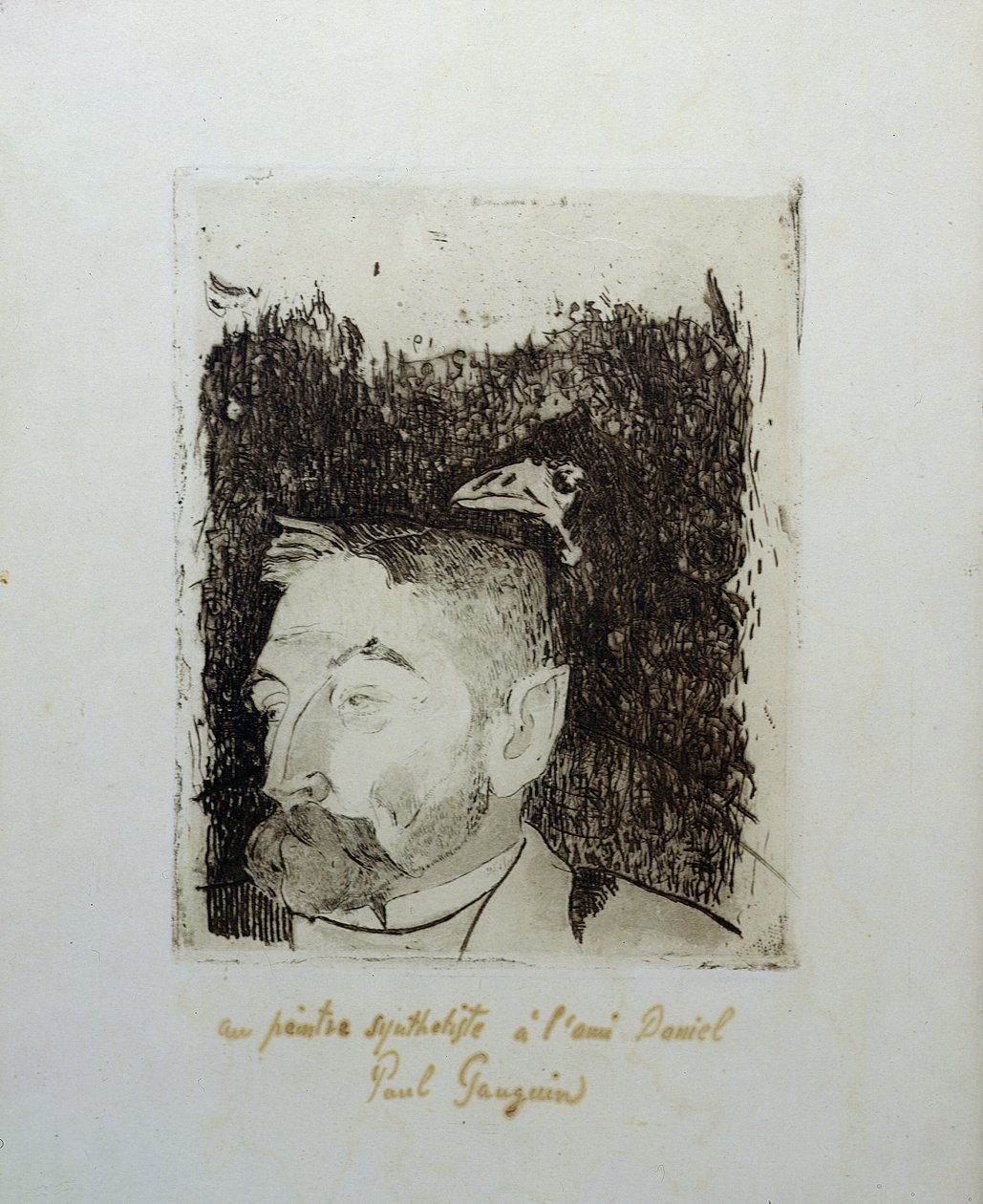 "Au Poete Synthetiste .." ، صورة ستيفام مالارم (1848-1903) بواسطة بول غوغان
