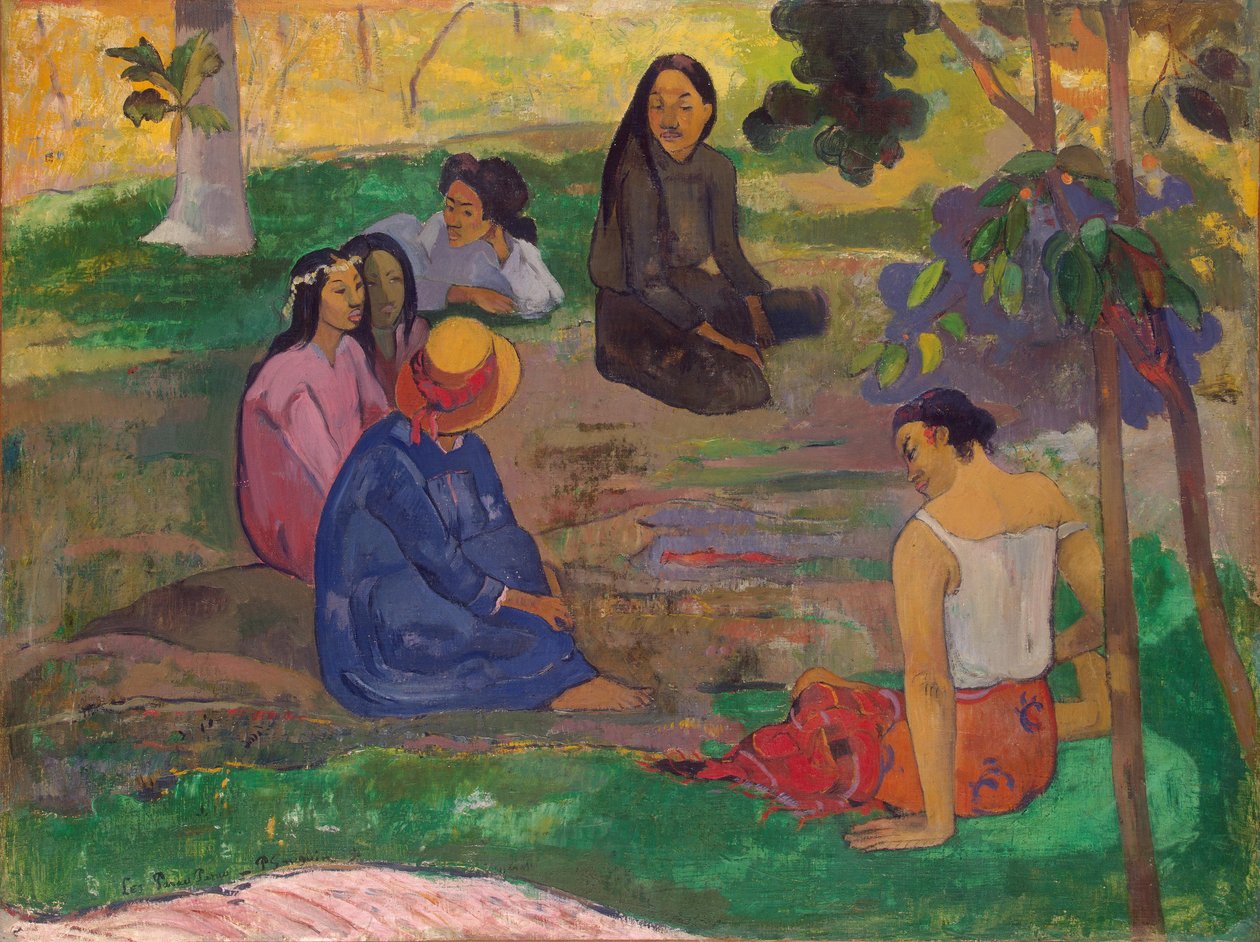 Les Parau Parau (The Gossipers) ، أو محادثة ، 1891 بواسطة بول غوغان