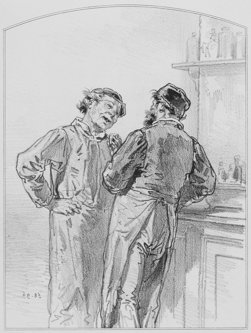 La gout ، اللوحة 17 من Les Toquades ، 1858 بواسطة بول جافارني