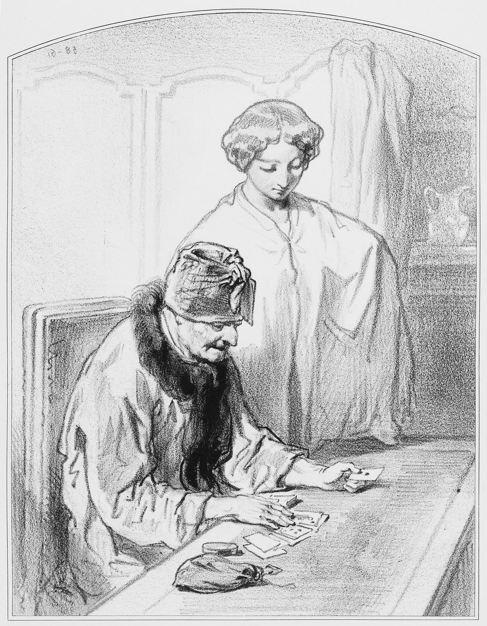 نجاح ، اللوحة 12 من Les Toquades ، 1858 بواسطة بول جافارني