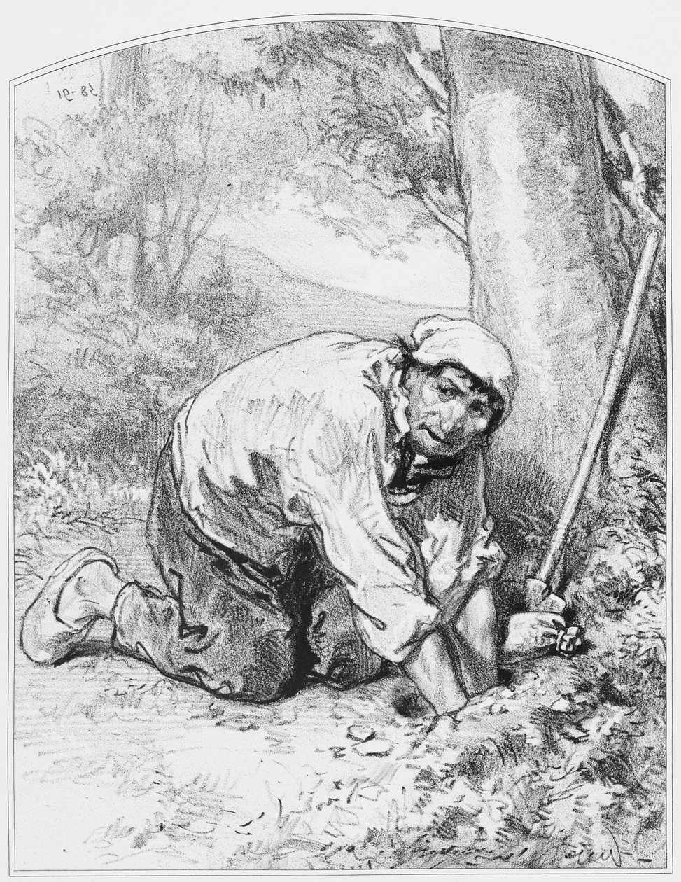 لور ، اللوحة 16 من Les Toquades ، 1858 بواسطة بول جافارني
