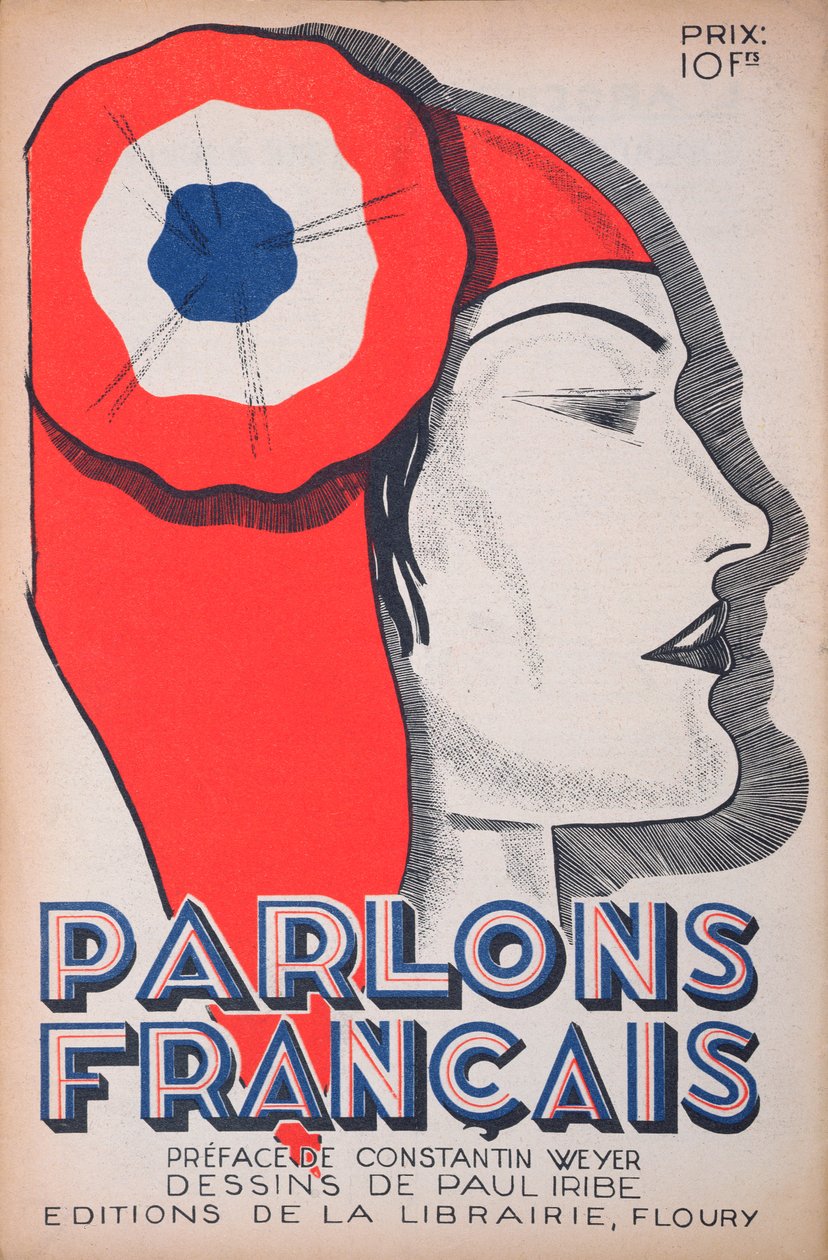 الشاهد ، كاريكاتير ماريان ، من `` Parlons Francais &39;&39; ، 1 يوليو 1934 بواسطة بول ايريبي